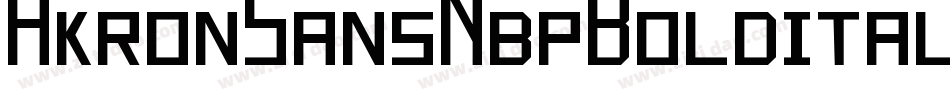 AkronSansNbpBolditalic-WOxY字体转换