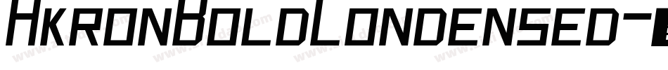 AkronBoldCondensed字体转换