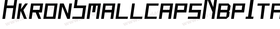 AkronSmallcapsNbpItalic-V73e字体转换