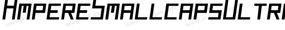 AmpereSmallcapsUltraextendedItalic-RlYv字体转换