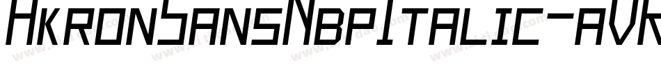 AkronSansNbpItalic-aVRE字体转换