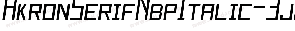 AkronSerifNbpItalic-3jpM字体转换