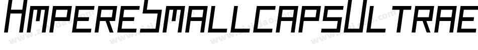 AmpereSmallcapsUltraextendedItalic-RlYv字体转换