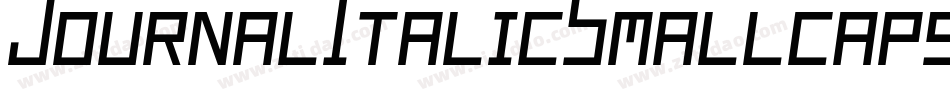 JournalItalicSmallcaps字体转换