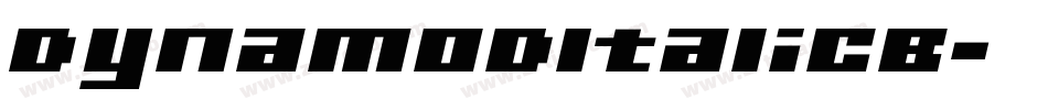 DynamoDItalicB字体转换