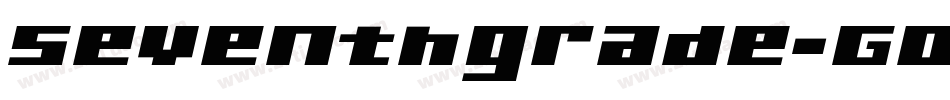 Seventhgrade-GOlly字体转换