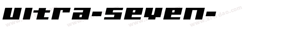Ultra-Seven字体转换