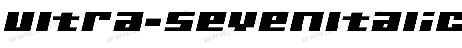 Ultra-SevenItalicW字体转换
