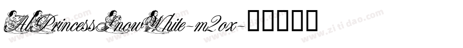 AlPrincessSnowWhite-m2ox字体转换
