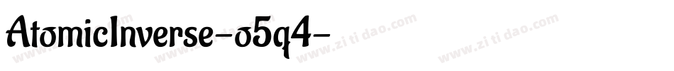 AtomicInverse-o5q4字体转换