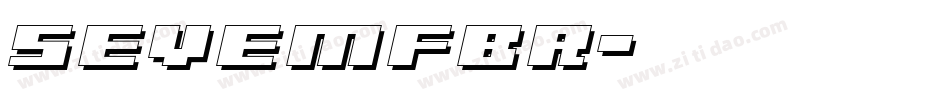 SEVEMFBR字体转换