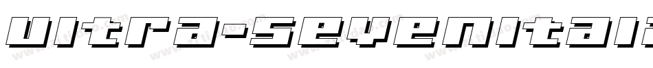 Ultra-SevenItalicW字体转换