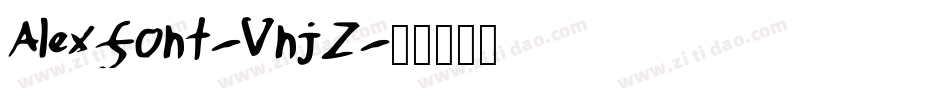 Alexfont-VnjZ字体转换