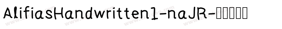 AlifiasHandwritten1-naJR字体转换