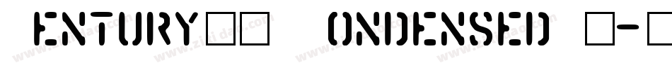 CenturyITCCondensedBQ-Ultra字体转换