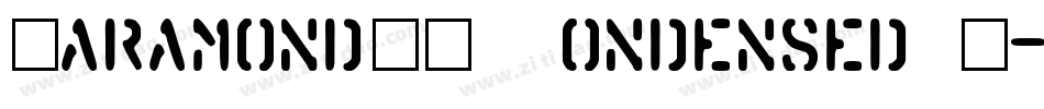 GaramondITCCondensedBQ-Ultra字体转换