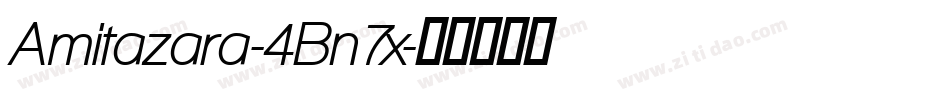Amitazara-4Bn7x字体转换