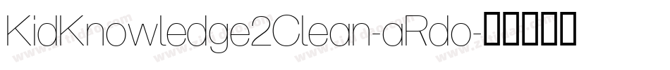 KidKnowledge2Clean-aRdo字体转换