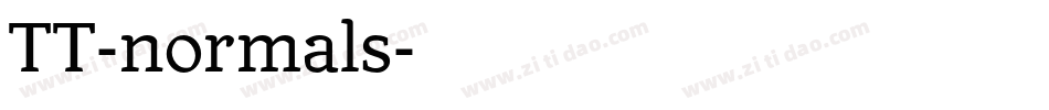 TT-normals字体转换