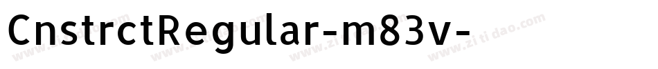 CnstrctRegular-m83v字体转换