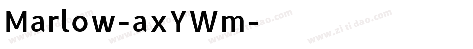 Marlow-axYWm字体转换