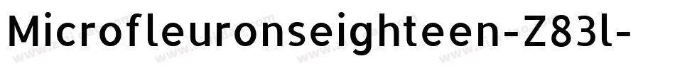 Microfleuronseighteen-Z83l字体转换 Microfleuronseighteen-Z83l字体转换