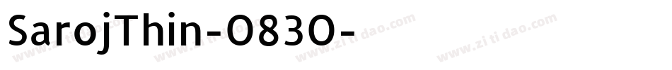 SarojThin-O83O字体转换