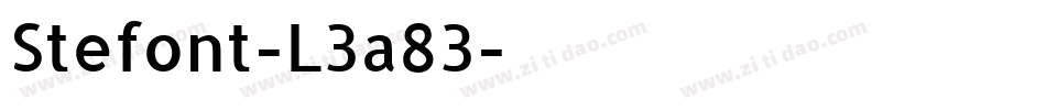 Stefont-L3a83字体转换