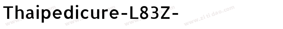 Thaipedicure-L83Z字体转换