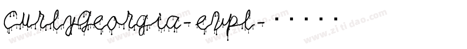 CurlyGeorgia-eVpl字体转换