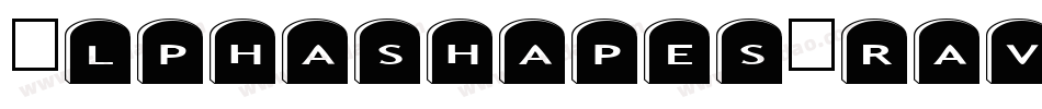 AlphashapesGravestones2-B02n字体转换