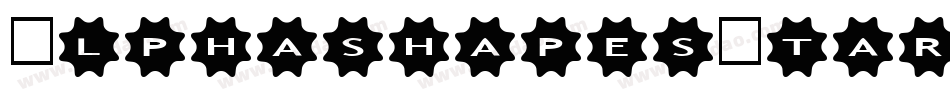 AlphashapesStars4-l5RZ字体转换