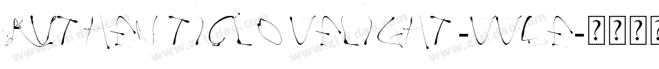 AuthenticLoveLight-vV6E字体转换
