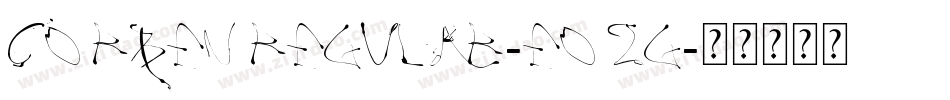 CorbenRegular-eo2g字体转换