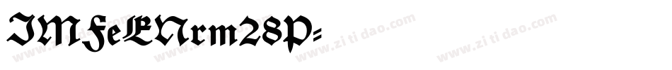 IMFeENrm28P字体转换