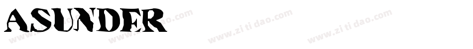ASUNDER字体转换