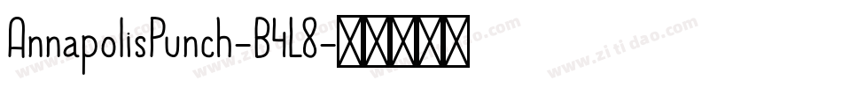 AnnapolisPunch-B4L8字体转换