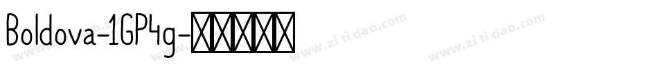 Boldova-1GP4g字体转换