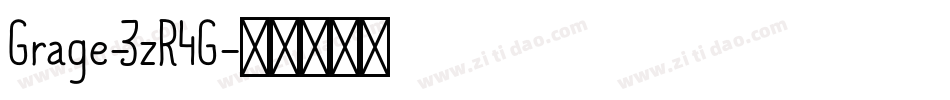 Grage-3zR4G字体转换 Grage-3zR4G字体转换
