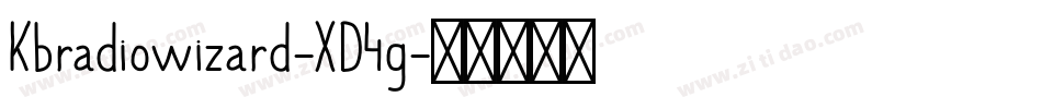Kbradiowizard-XD4g字体转换 Kbradiowizard-XD4g字体转换