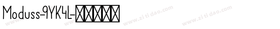 Moduss-9YK4L字体转换