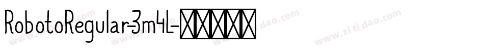 RobotoRegular-3m4L字体转换