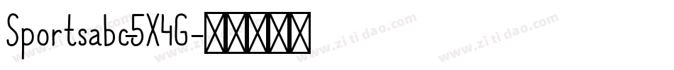 Sportsabc-5X4G字体转换