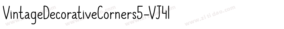 VintageDecorativeCorners5-VJ4l字体转换