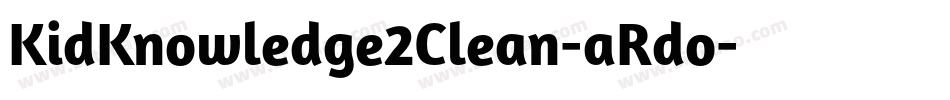 KidKnowledge2Clean-aRdo字体转换