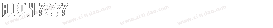 AAB014字体转换