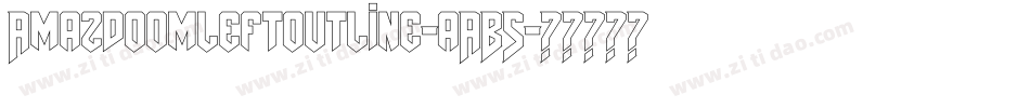 Amazdoomleftoutline-aAB5字体转换