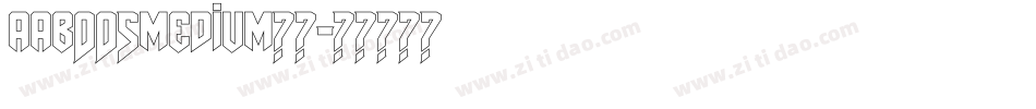 aab005medium字体字体转换