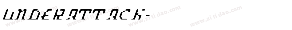 UNDERATTACK字体转换