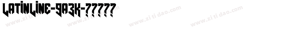 LatinLine-9a3K字体转换